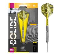 TARGET Darts Bolide 90% Tungsten Swiss Point Steel Tip Darts Set of 3, Barrel 02, 25 Grams | Featuring Pro Grip Dart Stems, Number 6 Dart Flights, Swiss Points | Professional Darts