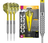 TARGET Darts Bolide 90% Tungsten Swiss Point Steel Tip Darts Set of 3, Barrel 02, 25 Grams | Featuring Pro Grip Dart Stems, Number 6 Dart Flights, Swiss Points | Professional Darts