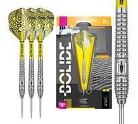 Target Darts Bolide 90% Tungsten Swiss Point Steel Tip Darts Set of 3, Barrel 03, 22 Grams | Featuring Pro Grip Dart Stems, Number 6 Dart Flights, Swiss Points | Professional Darts