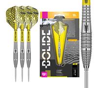TARGET Darts Bolide 90% Tungsten Swiss Point Steel Tip Darts Set of 3, Barrel 05, 24 Grams | Featuring Pro Grip Dart Stems, Number 6 Dart Flights, Swiss Points | Professional Darts
