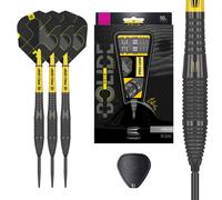 Target Darts Bolide Void 90% Tungsten Dart Set, Steel Tip Swiss Point Darts | Barrel 05, 26G | Professional Darts Sets, Black Darts, Swiss Point Tool Included