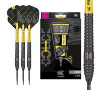 Target Darts Bolide Void 90% Tungsten Dart Set, Steel Tip Swiss Point Darts | Barrel 03, 22G | Professional Darts Sets, Black Darts, Swiss Point Tool Included