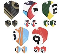 Target Darts Chicane Pro Ultra Darts Flights Set Multipack, Assorted Colours - 15 x 100 Micron Dart Flights Compatible with All Dart Stems - Professional Darts Accessories UK (No.6)
