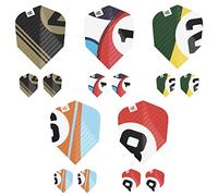 TARGET Darts Chicane Pro Ultra Darts Flights Set Multipack, Assorted Colours - 15 x 100 Micron Dart Flights Compatible with All Dart Stems - Professional Darts Accessories UK (Ten-X)