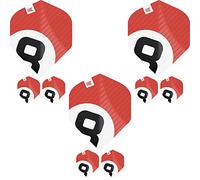 Target Darts Chicane Pro Ultra Darts Flights Set, Size No.2, Red - 9 x 100 Micron Dart Flights Compatible with All Dart Stems - Professional Darts Accessories UK