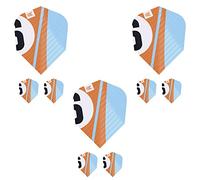 Target Darts Chicane Pro Ultra Darts Flights Set, Size Ten-X, Orange - 9 x 100 Micron Dart Flights Compatible with All Dart Stems - Professional Darts Accessories UK