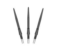 Target Darts Chrono Swiss Storm Dart Points Phil Taylor | 3 Pack Set of Tips, 30MM/35MM/42MM - Gold/Silver/Black | Change Dart Points, Ridged Swiss Storm Point, Professional Darts, SP