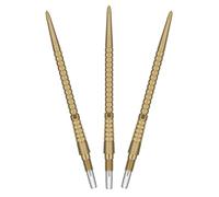 Target Darts Chrono Swiss Storm Dart Points Phil Taylor | 3 Pack Set of Tips, 30MM/35MM/42MM - Gold/Silver/Black | Change Dart Points, Ridged Swiss Storm Point, Professional Darts, SP