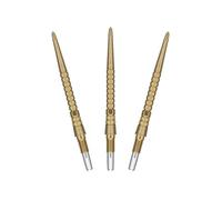 Target Darts Chrono Swiss Storm Dart Points Phil Taylor | 3 Pack Set of Tips, 30MM/35MM/42MM - Gold/Silver/Black | Change Dart Points, Ridged Swiss Storm Point, Professional Darts, SP