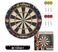 Target Darts Dimitri Van den Bergh Dartboard Set | Player Edition Dart Board Set with 2 Sets of Steel Tip Darts, Competition Standard Throw Line | Professional Darts & Dartboards