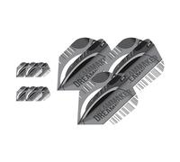 TARGET Darts Dimitri Van Den Bergh x ECHO Pro Ultra No.6 Flights (Pack of 9) - Player Edition Flights, Dimi Flights, Dimitri Flight Set, Professional Dart Accessories