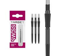 Target Darts Elysian Archetype 43 Swiss Point | 3 Pack Set of Tips | 30MM - Black | Change Dart Points, Swiss Storm Points, Professional Darts Accessories