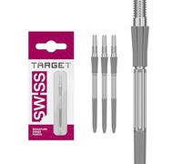 Target Darts Elysian Archetype 43 Swiss Point | 3 Pack Set of Tips | 35MM - Silver | Change Dart Points, Swiss Storm Points, Professional Darts Accessories