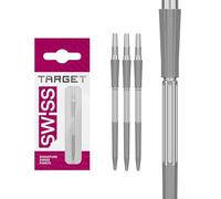 Target Darts Elysian Archetype 43 Swiss Point | 3 Pack Set of Tips | 42MM - Silver | Change Dart Points, Swiss Storm Points, Professional Darts Accessories