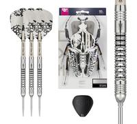 Target Darts EXO Edition 90% Tungsten Steel Tip Darts Set - 23g Barrel SP03 - Steel Tip Dart Set, Swiss Point Darts with Pro Grip Shafts and No.6 Flights, SP Tool Included