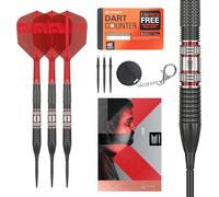 TARGET Darts Gabriel Clemens 95K Steel Tip Swiss Point Darts, 95% Tungsten Darts with K-Flex Flights, 21G | German Giant Clemens Darts, Player Edition Swiss Points K Flex Dart Set