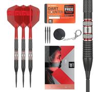 TARGET Darts Gabriel Clemens 95K Steel Tip Swiss Point Darts, 95% Tungsten Darts with K-Flex Flights, 23G | German Giant Clemens Darts, Player Edition Swiss Points K Flex Dart Set