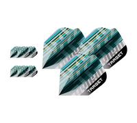 Target Darts Hydro Pro Ultra No.6 Dart Flights, 9 Pack Set | Professional Accessories, Multipack Flight Sets, Dart Flight Set, Blue/Green