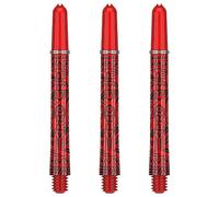 Target Darts Ink Pro Grip Shafts Shaft with Aluminium Ring (Red, Medium)