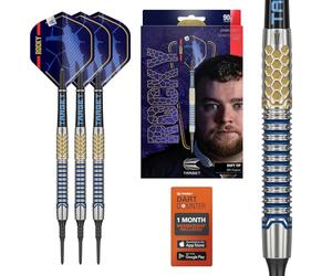 Target Darts Josh Rock Gen 1 Soft Tip Darts, 90% Tungsten Darts, Generation 1, 20G | Pixel Tip Dart Set, Player Edition Darts with Black Electronic Soft Tips