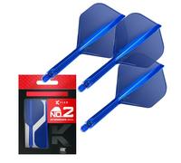 Target Darts K Flex Integrated Dart Flights And Shafts, No.2 | Pack Of 3 K-Flex - No2, Kflex All In One Moulded Dart Flight & Stem Lengths: Short, Intermediate & Medium | Professional Dart Accessories