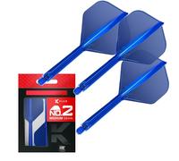 Target Darts K Flex Integrated Dart Flights And Shafts, No.2 | Pack Of 3 K-Flex - No2, Kflex All In One Moulded Dart Flight & Stem Lengths: Short, Intermediate & Medium | Professional Dart Accessories