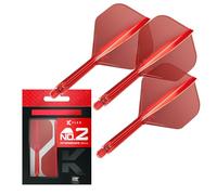 Target Darts K Flex Integrated Dart Flights And Shafts, No.2 | Pack Of 3 K-Flex - No2, Kflex All In One Moulded Dart Flight & Stem Lengths: Short, Intermediate & Medium | Professional Dart Accessories