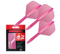 Target Darts K Flex Integrated Dart Flights And Shafts, No.2 Pink (Intermediate) | Pack Of 3 K-Flex - No2, Kflex All In One Moulded Dart Flight & Stem | Professional Dart Accessories