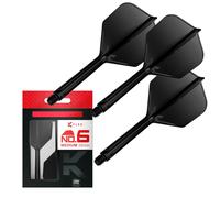 Target Darts K Flex Integrated Dart Flights And Shafts, No.6 Black (Medium) |...