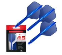 Target Darts K Flex Integrated Dart Flights And Shafts, No.6 | Pack Of 3 K-Flex - No6, Kflex All In One Moulded Dart Flight & Stem Lengths: Short, Intermediate & Medium | Professional Dart Accessories