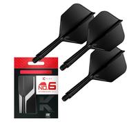 Target Darts K Flex Integrated Dart Flights And Shafts, No.6 | Pack Of 3 K-Flex - No6, Kflex All In One Moulded Dart Flight & Stem Lengths: Short, Intermediate & Medium | Professional Dart Accessories