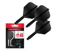 Target Darts K Flex Integrated Dart Flights And Shafts, No.6 | Pack Of 3 K-Flex - No6, Kflex All In One Moulded Dart Flight & Stem Lengths: Short, Intermediate & Medium | Professional Dart Accessories