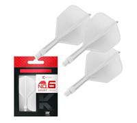 Target Darts K Flex Integrated Dart Flights And Shafts, No.6 | Pack Of 3 K-Flex - No6, Kflex All In One Moulded Dart Flight & Stem Lengths: Short, Intermediate & Medium | Professional Dart Accessories