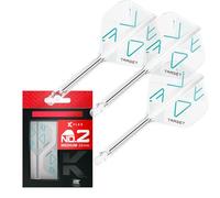 Target Darts K-Flex Rove Dart Flights & Shafts, No.2 (Medium, 33mm) | Pack of 3 Kflex Integrated Flight & Shaft System, All In One Moulded Stem | Professional Dart Accessories