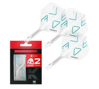 Target Darts K-Flex Rove Dart Flights & Shafts, No.2 (Short, 19mm) | Pack of 3 Kflex Integrated Flight & Shaft System, All In One Moulded Stem | Professional Dart Accessories