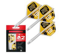 Target Darts K-Flex You Win Dart Flights & Shafts, No.2 (Intermediate, 26mm) | Pack of 3 Kflex Integrated Flight & Shaft System, All In One Moulded Stem | Professional Dart Accessories