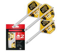 Target Darts K-Flex You Win Dart Flights & Shafts, No.2 (Medium, 33mm) | Pack of 3 Kflex Integrated Flight & Shaft System, All In One Moulded Stem | Professional Dart Accessories
