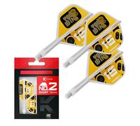 Target Darts K-Flex You Win Dart Flights & Shafts, No.2 (Short, 19mm) | Pack of 3 Kflex Integrated Flight & Shaft System, All In One Moulded Stem | Professional Dart Accessories