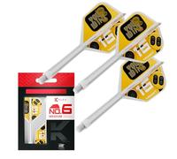 Target Darts K-Flex You Win Dart Flights & Shafts, No.6 (Medium, 33mm) | Pack of 3 Kflex Integrated Flight & Shaft System, All In One Moulded Stem | Professional Dart Accessories