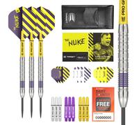TARGET Darts Luke Littler 80% Tungsten Steel Tip Darts Set, 22G | Professional Dart Kit, Pro Grip Shafts, Pro Ultra Flights, Dart Wallet Included | Da