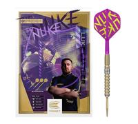 TARGET Darts Luke Littler Gen 1 Prodigy Steel Tip Swiss Point Darts, 90% Tungsten Darts, 22G | Generation 1 Gold Steel Tip Darts, Player Edition Swiss Points Dart Sets, K-Flex Flights and Shafts