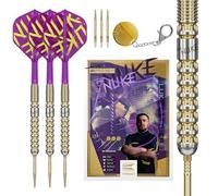 Target Darts Luke Littler Gen 1 Prodigy Steel Tip Swiss Point Darts, 90% Tungsten, 22G/23G/24G | Generation 1 Gold Steel Tip Darts, G1 Player Edition Swiss Points Dart Sets, Flights and Shafts