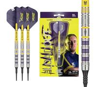 Target Darts Luke Littler Loadout Steel Tip Swiss Point Darts, 90% Tungsten Dart, 22G/23G/24G | Steel Tip Dart Set, Player Edition Swiss Points Dart Sets with Tool, Pro Grip Shafts & No.2 Flights