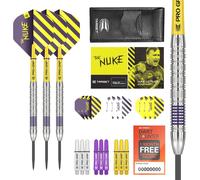 Target Darts Luke Littler 80% Tungsten Steel Tip Darts Set, 21G | Professional Accessories Dart Kit, Pro Grip Shafts, Pro Ultra Flights, Dart Wallet Included