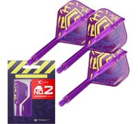 Target Darts Luke Littler World Champion K Flex Flights and Shaft System, No.2 | The Nuke 2025 Edition Kflex, All In One Integrated Flights and Shafts (Pack of 3) - Intermediate, 26mm