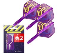 Target Darts Luke Littler World Champion K Flex Flights and Shaft System, No.2 | The Nuke 2025 Edition Kflex, All In One Integrated Flights and Shafts (Pack of 3) - Short, 19mm