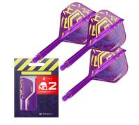 TARGET Darts Luke Littler World Champion K Flex Flights and Shaft System, No.2 | The Nuke 2025 Edition Kflex, All In One Integrated Flights and Shafts