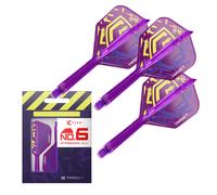TARGET Darts Luke Littler World Champion K Flex Flights and Shaft System, No.6 | The Nuke 2025 Edition Kflex, All In One Integrated Flights and Shafts
