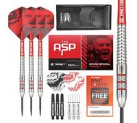 Target Darts Nathan Aspinall 22G/23G/24G Tungsten Steel Tip Darts Set - 9 Pro Grip Shafts - 9 Pro Ultra Flights - Dart Wallet Bundle