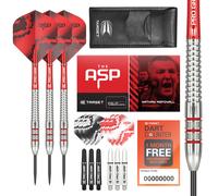 TARGET Darts Nathan Aspinall 22G 80% Tungsten Steel Tip Darts Set - 9 Pro Grip Shafts - 9 Pro Ultra Flights - Dart Wallet Bundle